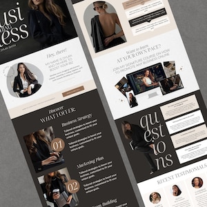 Coach website Canva Template for Coach Landing Page Website Business Coach Website Canva Sales Page Template Coaching Website Design Canva