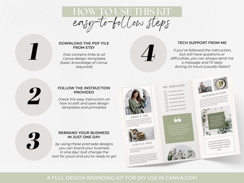 Branding Kit Templates Branding Package Templates Social Media Bundle Brand Kit Instagram Bundle Business Marketing Templates Bundle
