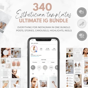 Nurse Injector Instagram Templates, Esthetician Instagram Templates, Skincare Instagram Post Templates, Esthetician Instagram Post Botox