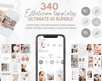 Nurse Injector Instagram Templates, Esthetician Instagram Templates, Skincare Instagram Post Templates, Esthetician Instagram Post Botox