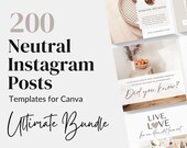 Neutral Instagram Post Templates Engagement Canva Blogger Template Instagram Business Templates Coach Beige Feed Instagram Posts Boho