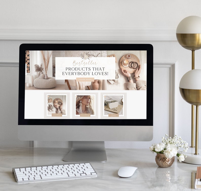 Wix Theme Boutique Website Template Wix Ecommerce Template Fashion Website Template Ecommerce Website Shopping website Premade wix website