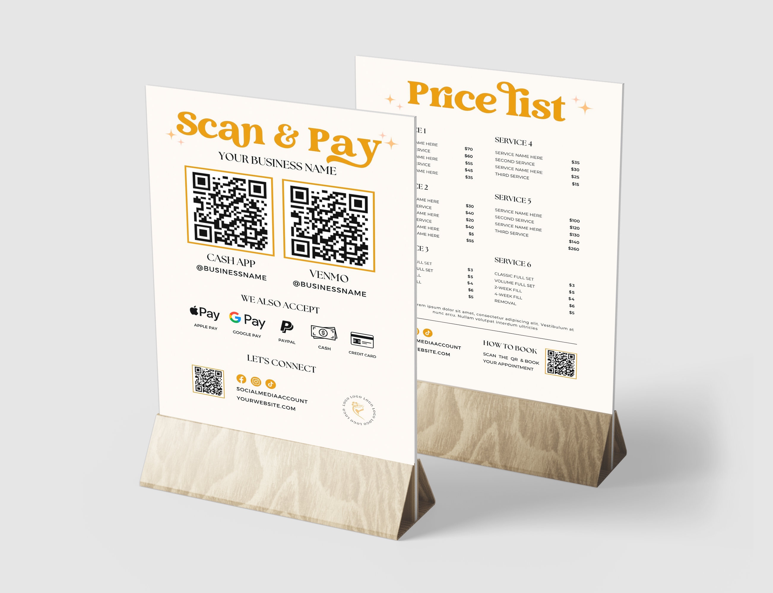 Editable QR Code Sign Printable Payment Sign Scan to Pay - Etsy Australia