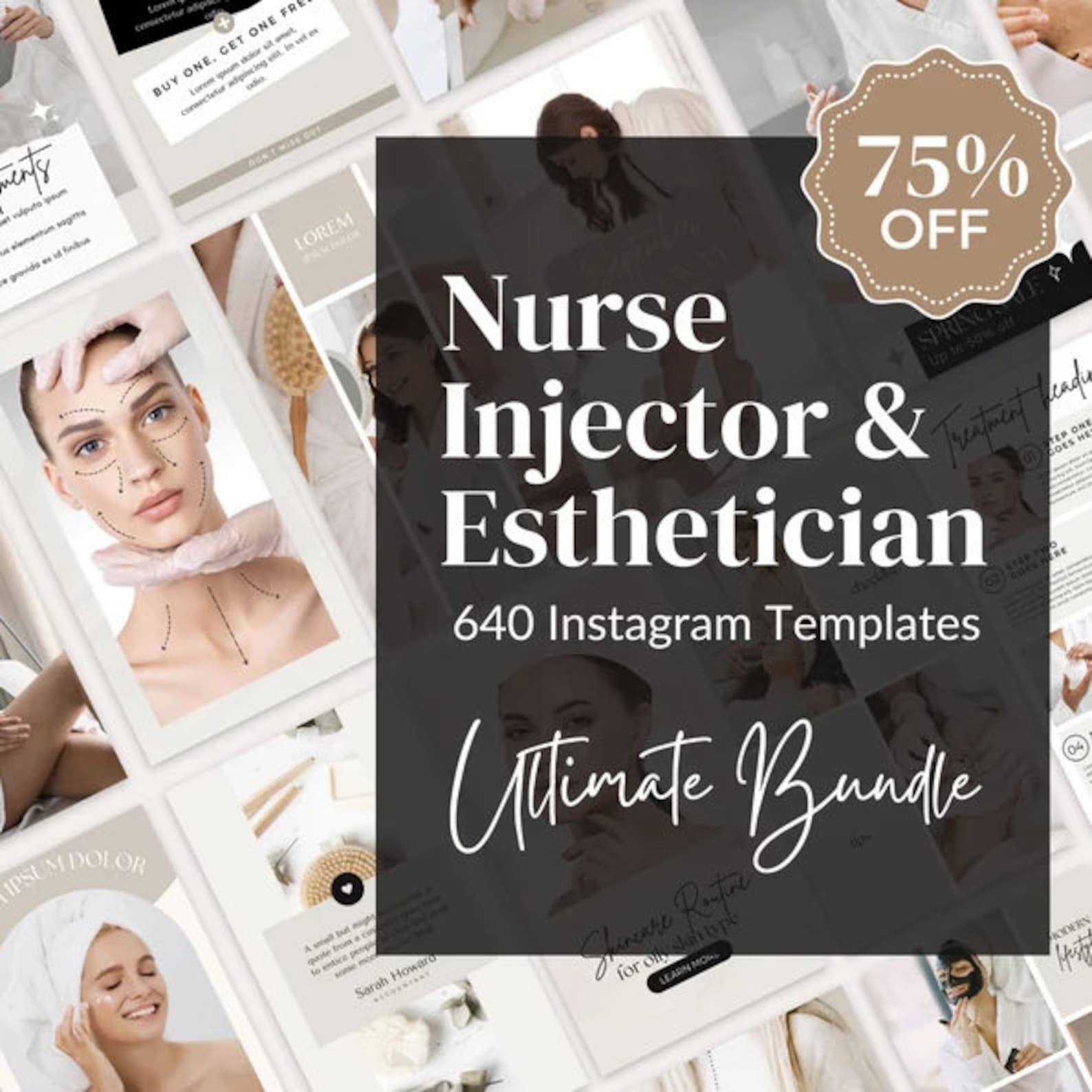 640 Nurse Injector Instagram Templates, Botox and Filler Canva Template ...
