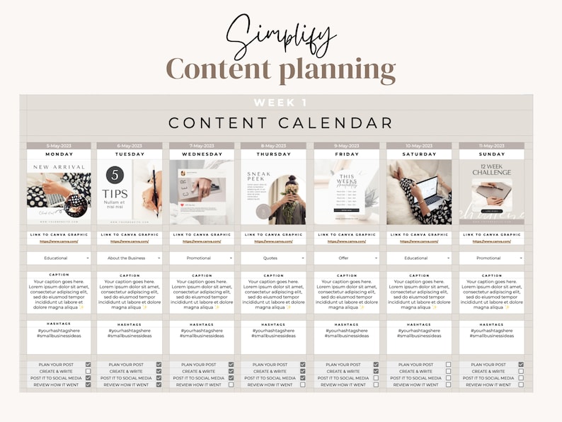 Social Media Planner Google Docs Social Media Content Planner Social Media Calendar 2026 Social Media Calendar Google Sheets Strategy image 2