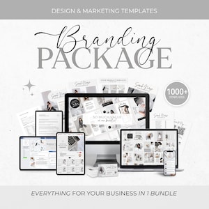 1000 Branding Kit Templates DIY Branding Kit Social Media Branding Template Bundle Instagram Bundle Business Marketing Template Canva