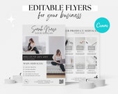 Flyer Template Canva, Business Flyer, Editable Flyer Template, Book Now Flyer, Printable Flyer, Small Business Templates, Coaching Flyer