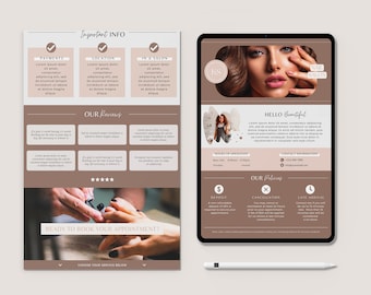 Acuity Scheduling Template Nail Tech, Editable Acuity Booking Template, Acuity Website Template, DIY Acuity Site, Acuity revamp, banners