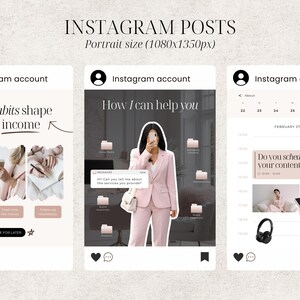Pink Instagram Templates IG Post Templates Canva Templates Instagram Carousel Posts Templates Pink theme Instagram Coach SMM UGC Creator