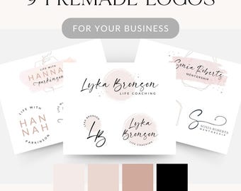 Canva Logo Templates Customizable Business Logos Branding Small Business Logo Design Bundle Logotypes Brand design Minimalist Logo Set