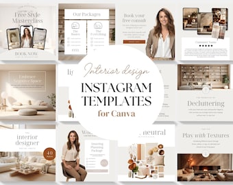 Interior Design Template Instagram Post Template Minimalist Canva Templates Interior Design Carousel Posts Real Estate Instagram Post Canva