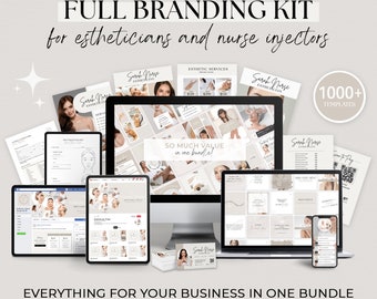 1000 Nurse Injector Templates Esthetician Instagram Templates Nurse Injector Social Media Esthetician Branding Package DIY Branding Kit