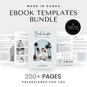 Canva eBook Template Course WorkBook Template How to Create e-Book Lead Magnets Workbooks Coaching Template e Book Template Canva Worksheet