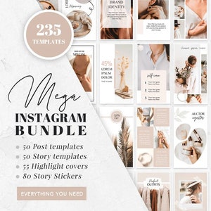 Canva Instagram Templates Instagram Template Bundle Canva Templates ...