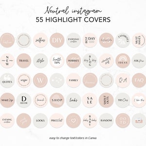 Canva Instagram-mallar | Instagram-mallpaket | Canva-mallkit | Instagram-varumärkesbyggandekit | Canva Blogger-mallneutral bild 3