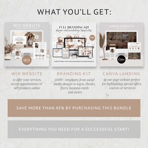Ultimate Coaching Bundle Coaching Business Template Coach Online business Wix Website Template Canva website landing Branding Kit