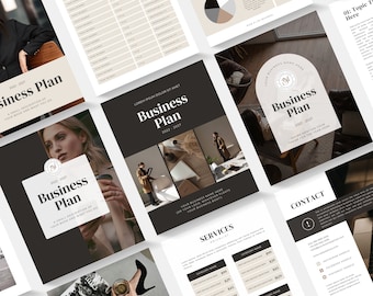 Business Planner Printable Business plan Template Canva Editable Business Plan Interactive Business Planner Canva Workbook Business Ebook