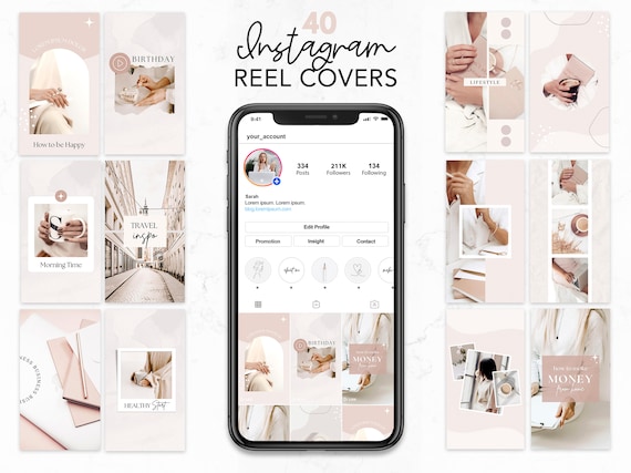 Canva Instagram Reel Covers, Instagram Reel Cover Template, Instagram Reels  Video Covers, Pink Instagram Thumbnails, Boho Instagram Reels -  Canada