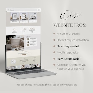 Wix Website Template Coaching Website Wix Design Wix theme Coach Wix Ecommerce Shop Wix Service business Wix consulting website Wix beige
