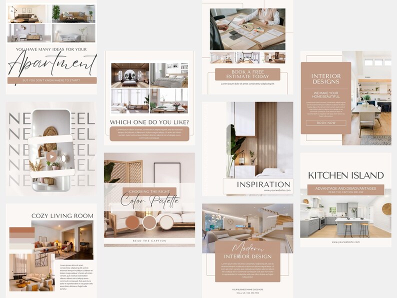 50 Interior Design Instagram Post Template, Interior Design IG Post ...