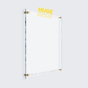 Acrylic Dry Erase Board | Blank To Do List | Home Office Decor | Wall Decor | Personalized Memo Board