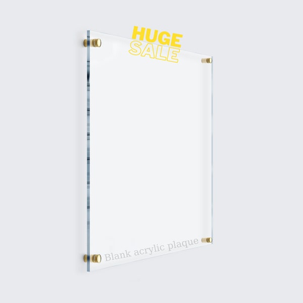 Blank Acrylic Sign Etsy