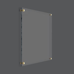 Blank Acrylic Dry Erase Board | Clear Plaque | Personalized Clear Wall Calendar To Do List, Grocery Habit | Floating Message Note Board