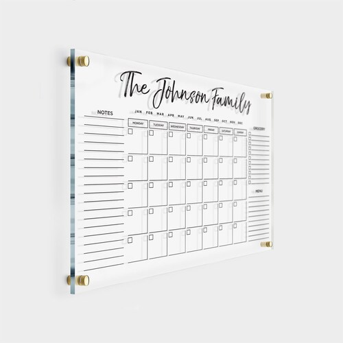 Acrylic GOLD Text Family Planner Dry Erase Monthly Calendar - Etsy Norway acrylic-gold-text-family-planner-dry-erase-monthly-calendar-etsy-norway