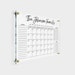 Acrylic GOLD Text Family Planner | Dry Erase Monthly Calendar | Monthly and Weekly Wall Calendar 2023 with Marker | Personalize Wall Planner 