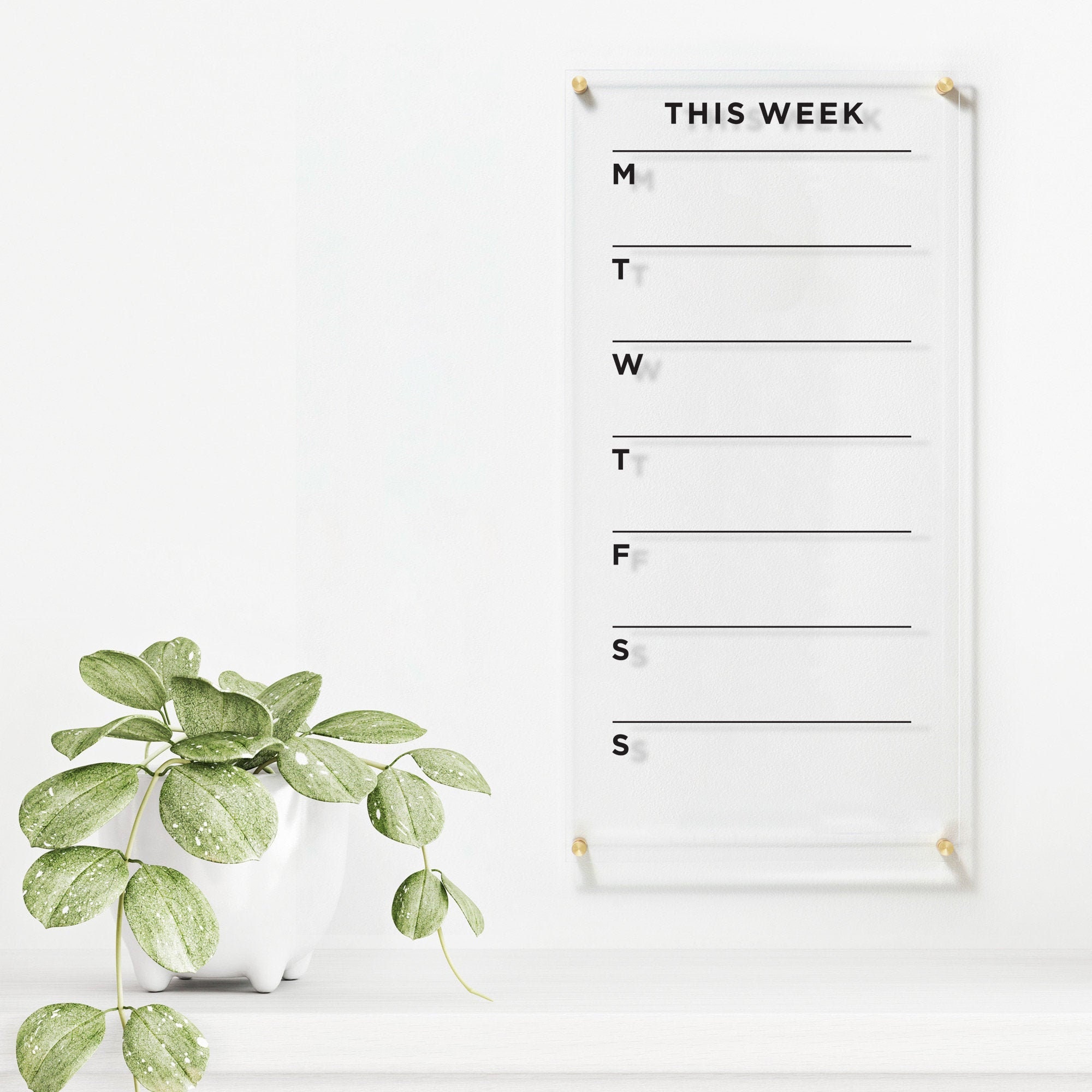 Acrylic Weekly Planner Vertical Dry Erase Weekly Calendar - Etsy Acrylic Weekly Planner Vertical Dry Erase Weekly Calendar - Etsy