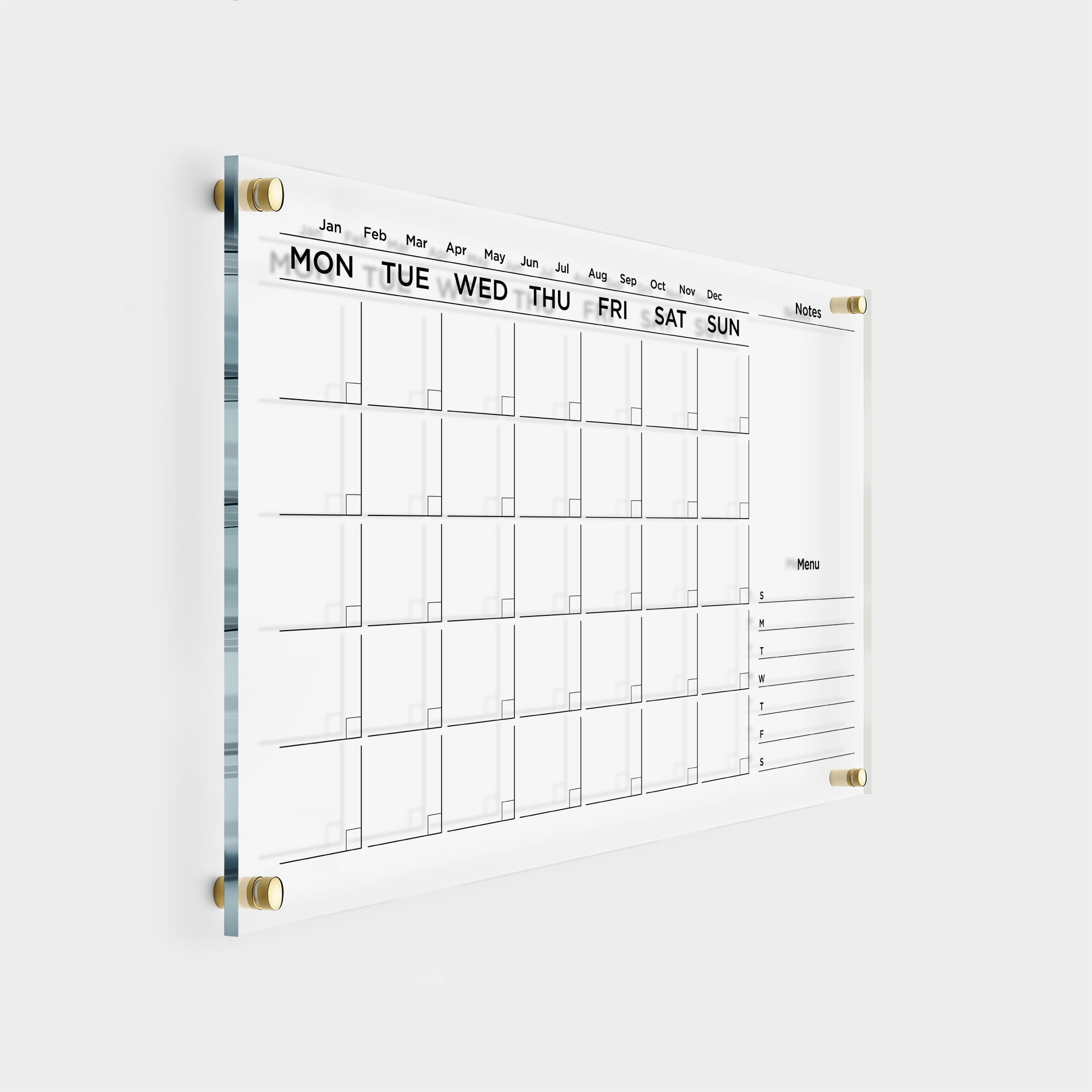 Acrylic Wall Calendar 2021 | Personalized Dry Erase Board | Wall Cale…