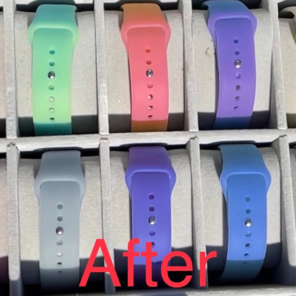 Apple Watch Color changing Silicone sport bands