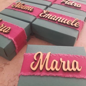 Kit Segnaposto personalizzato in legno 100 pezzi