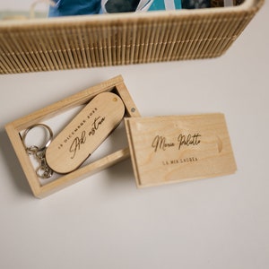 Gepersonaliseerde houten USB-stick