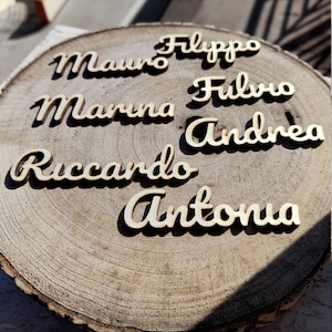 Segnaposto personalizzato in legno / Set 100