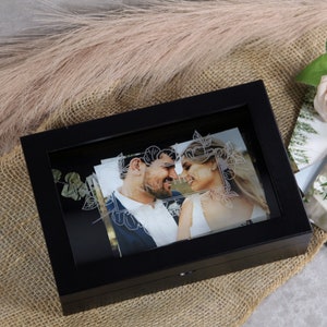Personalized Wood Wedding Memory Box - Anniversary Gift, Wedding Keepsake Box, Gift For Couple, Gift for her, Wedding Gift, Storage box