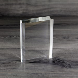 Crystal Book Award Custom Engraved, Gift for Teacher, Gift for Executives, Scholar Gift