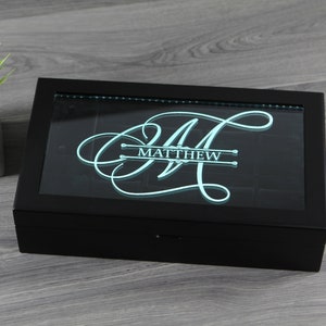 Lighted watch box sale