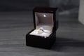 Wood Engagement Ring Box with LED light - Great for proposals, weddings, anniversaries, engagements, birthdays ,gift for her
