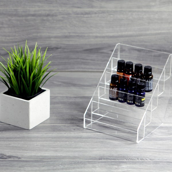 Acrylic Storage Organizer, Nail Polish Storage Shelf,Essential Oil Holder,Acrylic Shelf, Cosmetics Jewelry Display Stand, Lipstick Organizer