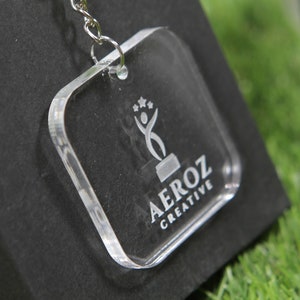 custom engraved keychain with logo