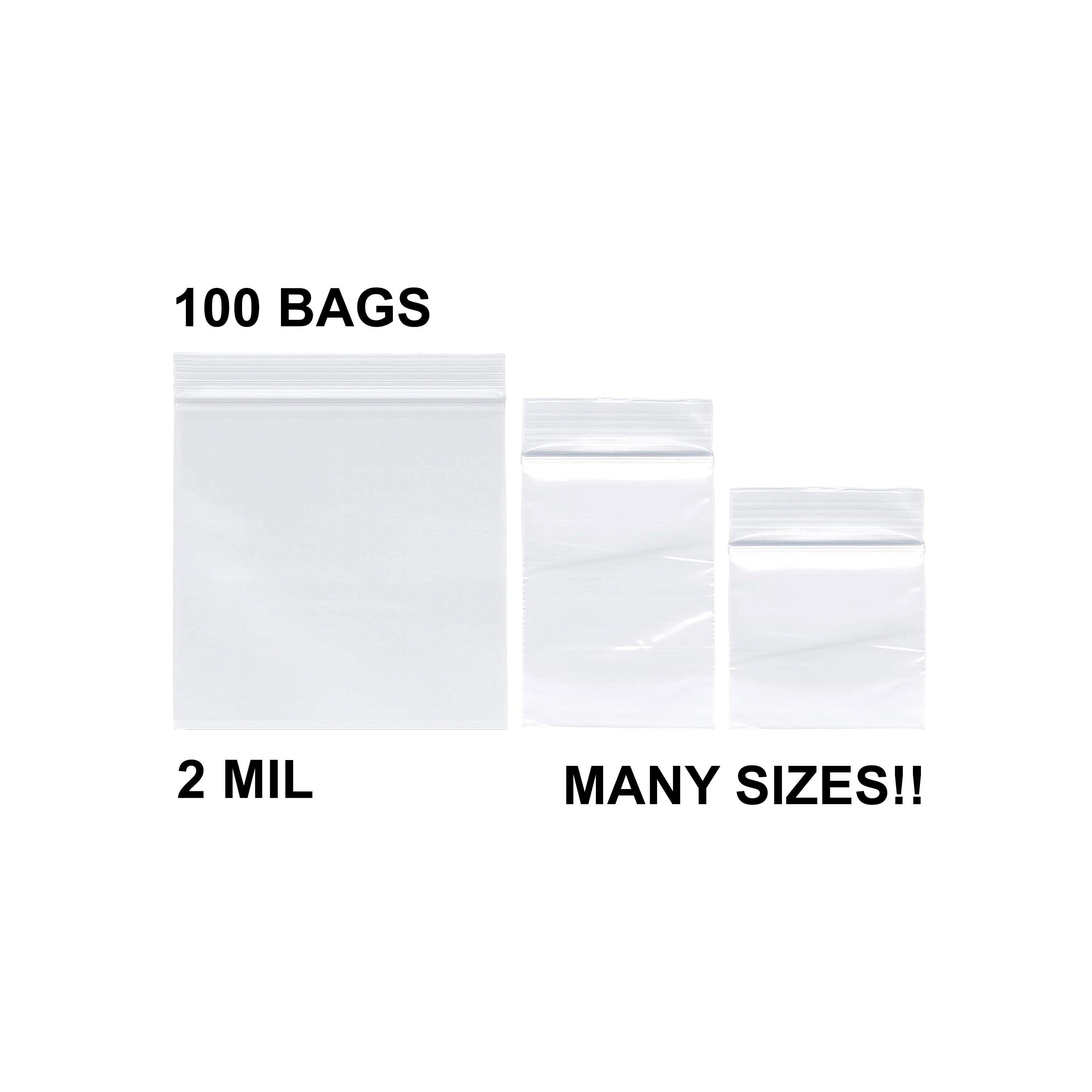 100 Tiny Reclosable Storage Bags 1.5 x 1.5 Small 2 Mil Thick Seal