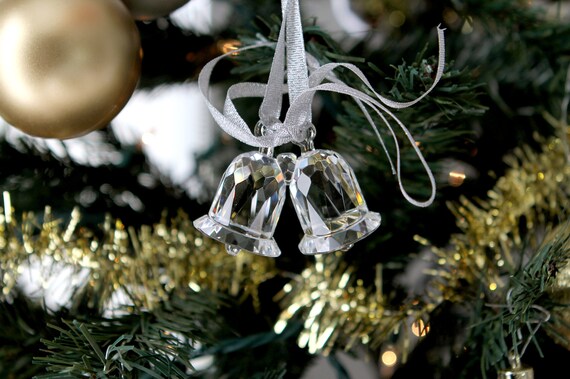 Crystal christmas bell ornaments Clearance