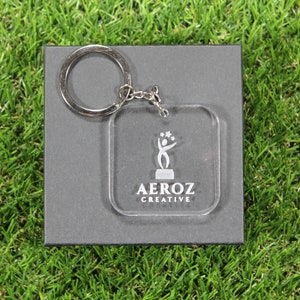 custom engraved acrylic keychain