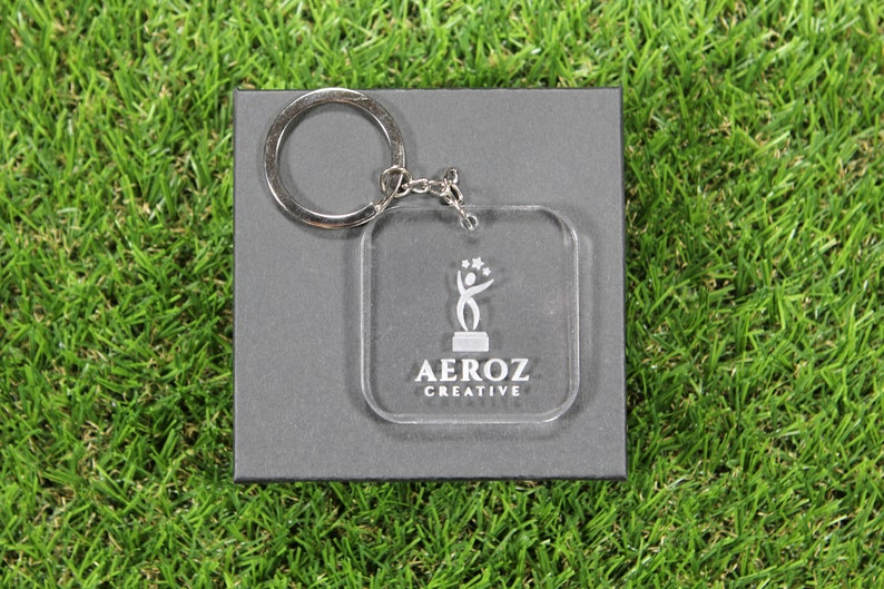 custom engraved acrylic keychain