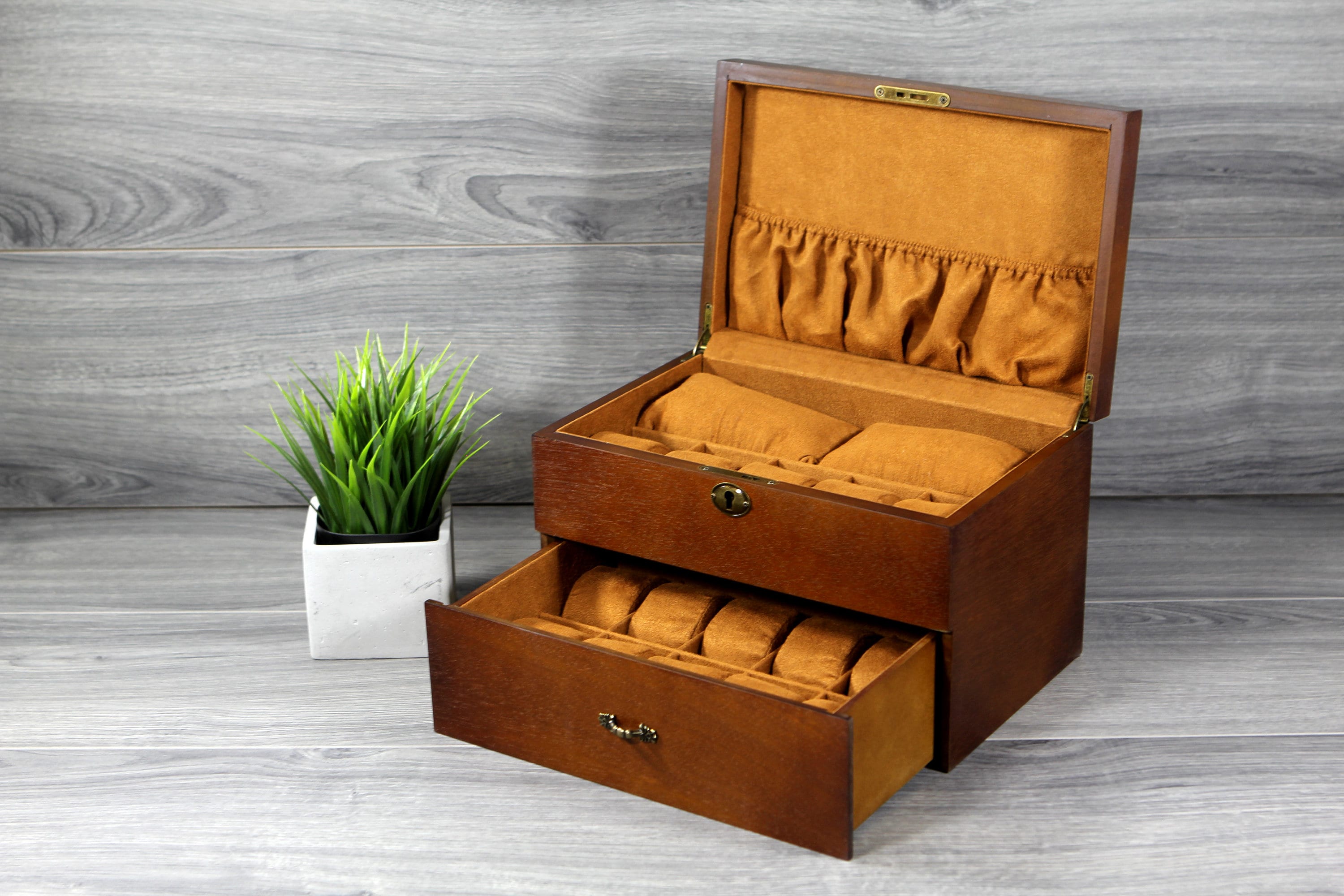 Buy Valley Pu Leather Wooden Watch Box 5 Slot Tn1012 at