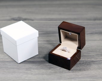 Rolin Roly Boîte à Bague Avec Lumière LED Durable Ring