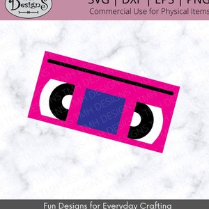 VHS Tape SVG - Classic Video Recording SVG - Digital Download eps dxf png