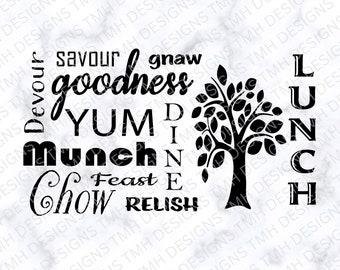 Lunchbox SVG - Food SVG - lunch SVG Digital Download eps dxf png
