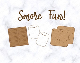 Smore SVG - Sweets SVG - Dessert SVG - Digtal Download eps dxf png